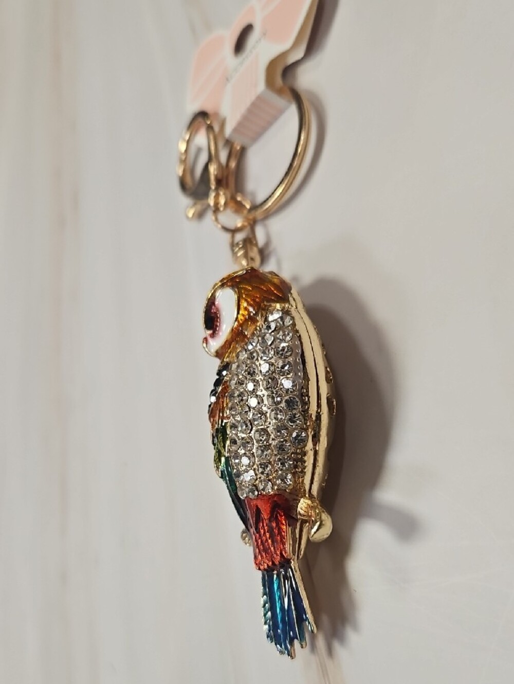 3d Owl Keychains With Crystal Gems New With Tags - Picture 4 of 10
